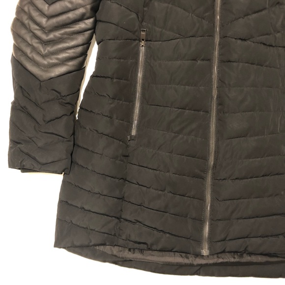 Novelti Long Puffer Coat Womens size Medium Black - Picture 3 of 14